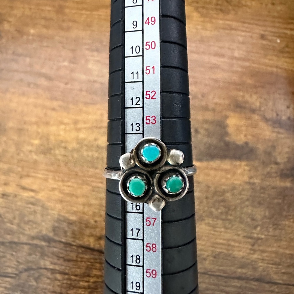Zuni snake eye vintage 925 silver ring